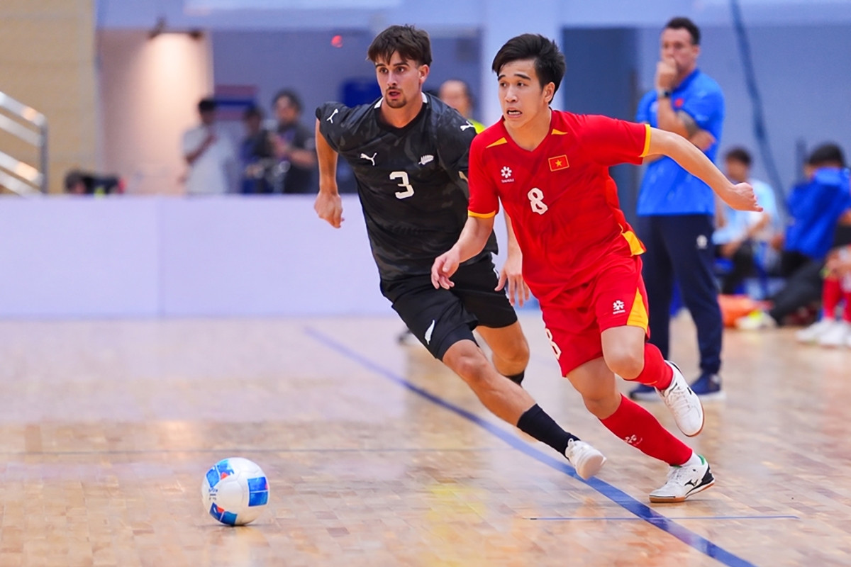 Tuyển futsal Việt Nam thắng to New Zealand tại giải châu lục