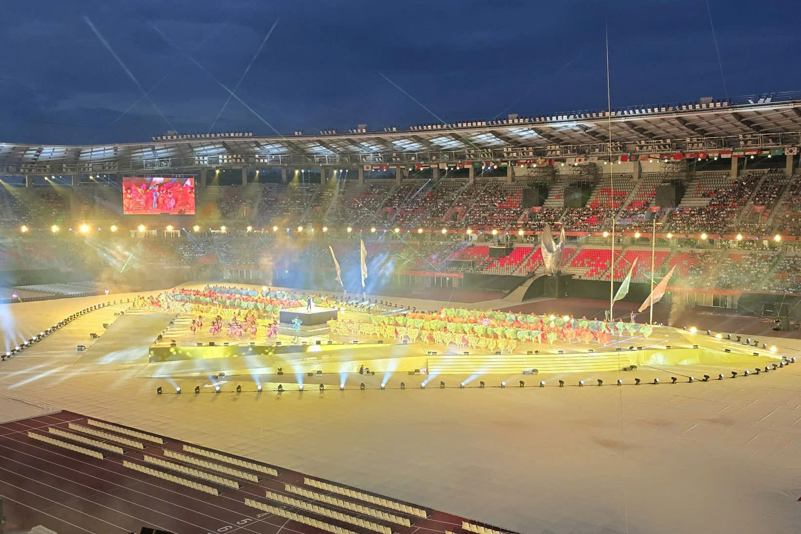 Trực tiếp lễ khai mạc ASIAD 20: Các đoàn thể thao diễu hành