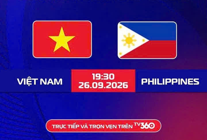 Link xem trực tiếp bóng đá Việt Nam vs Philippines, 19h30 hôm nay 26/9
