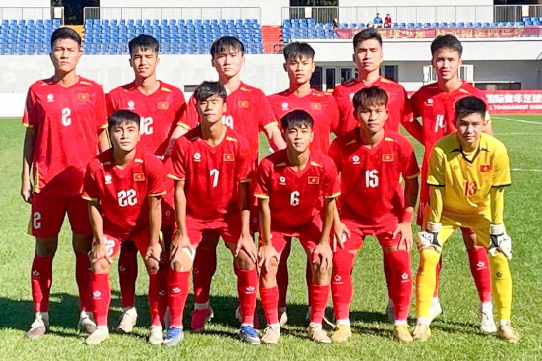 U16 Việt Nam thua trận thứ 3 tại Trung Quốc