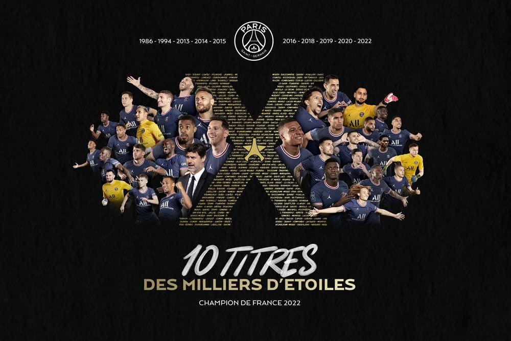 Kết quả 1-1 được giữ nguyên đến hết trận, nhưng chừng đó là quá đủ để PSG đăng quang ngôi vô địch sớm 4 vòng đấu, khi họ hiện hơn đội nhì bảng Marseille đến 16 điểm