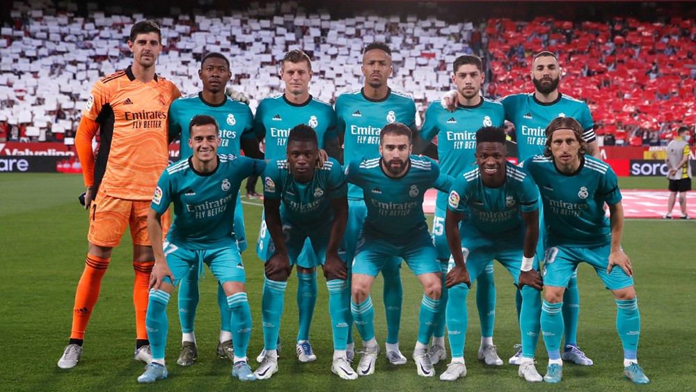 Đội hình xuất phát của Real Madrid trận làm khách trên sân Sevilla ở vòng 32 La Liga