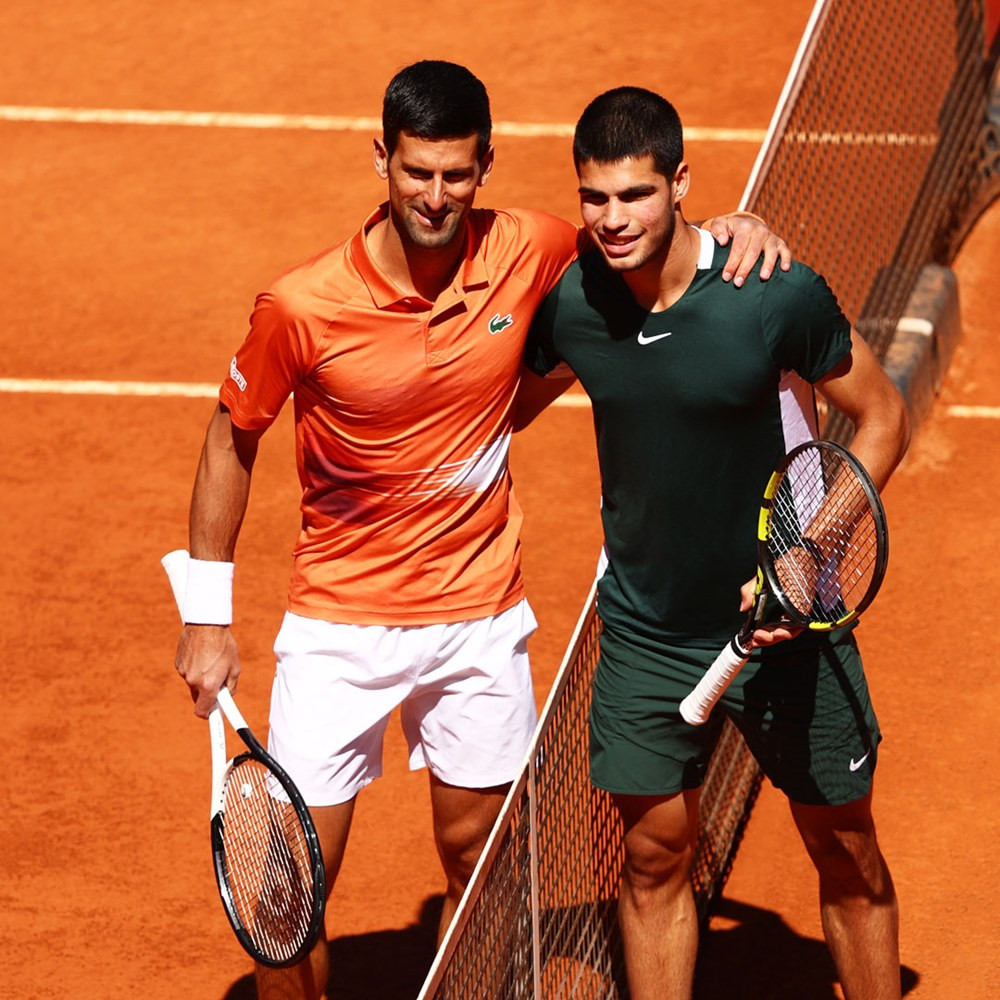 Alcaraz faced Novak Djokovic for the first time in the semi-finals