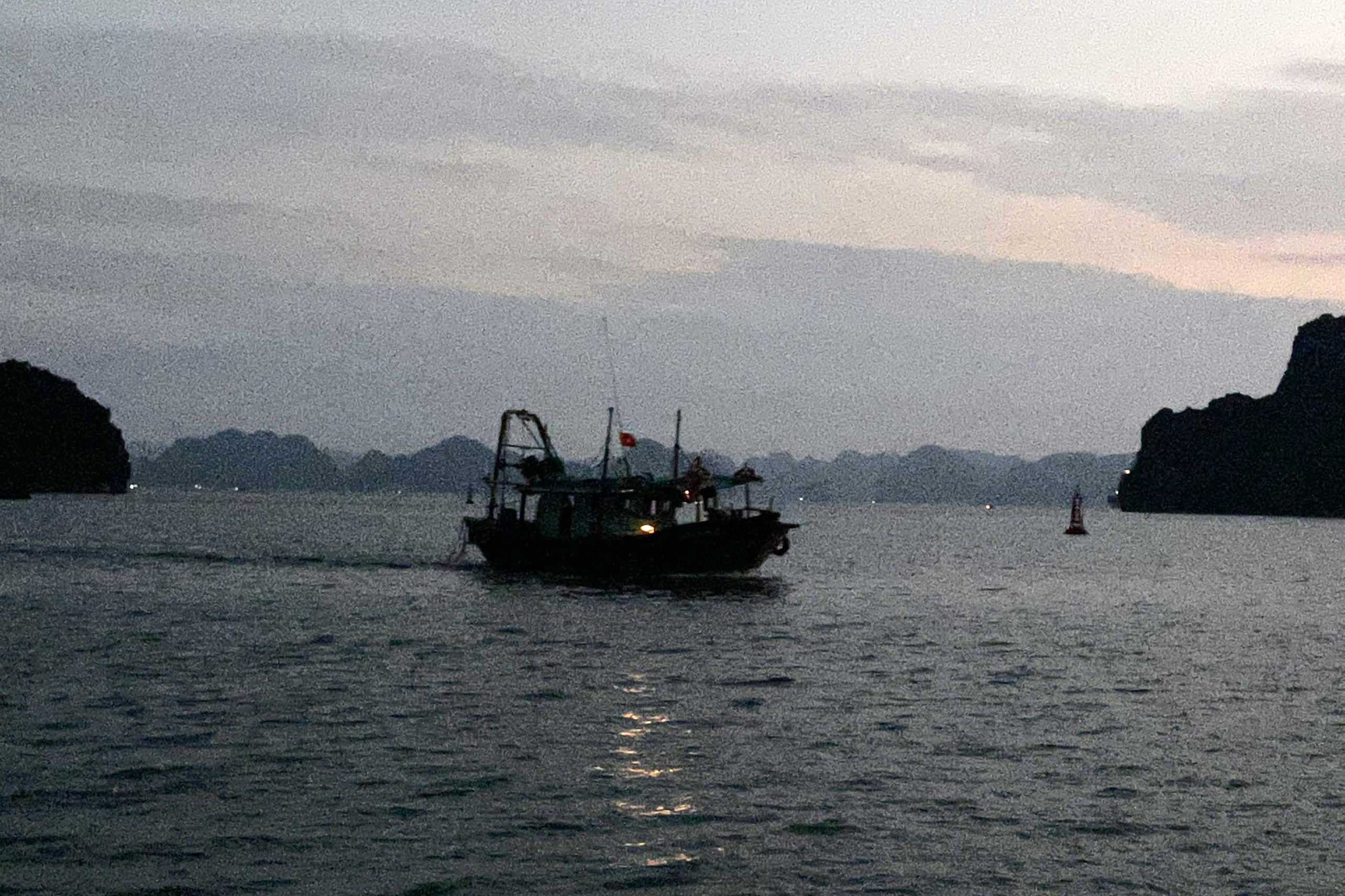 Đêm tối đen theo thuyền ra vịnh Hạ Long: Mất 2 triệu để săn con mực tươi rói - Ảnh 14.