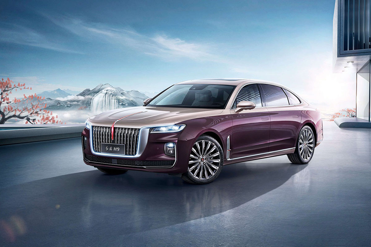 Ảnh thực tế của Hongqi H9 tại Việt Nam Đẹp long lanh tràn ngập công nghệ  cao