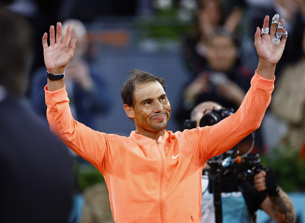 Rafael Nadal xúc động sau trận cuối cùng tại Madrid Open Image hình ảnh hình ảnh hình ảnh hình ảnh Jiri Lehecka - Rafael Nadal xúc động sau trận cuối cùng tại Madrid Open