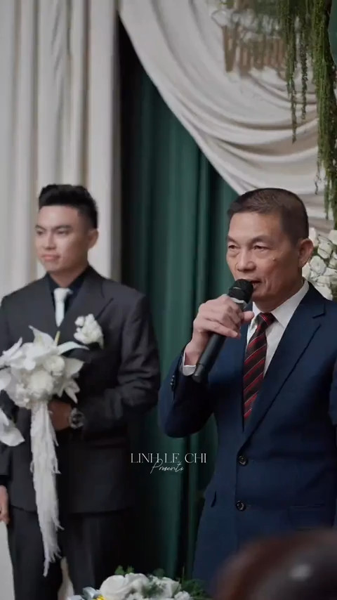 Bố chồng Đỗ Thị Hà phát biểu xin dâu