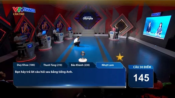 Thu Uyên đặt câu hỏi tại chung kết Olympia 2025