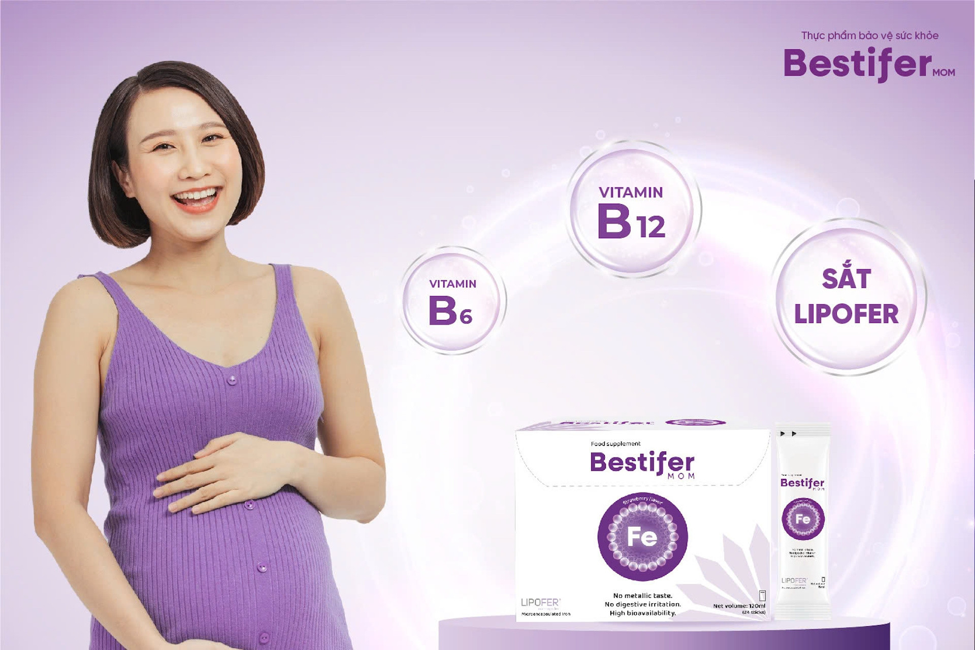 Công nghệ Lipofer - Thêm giải pháp bổ sung sắt ưu việt cho mẹ bầu