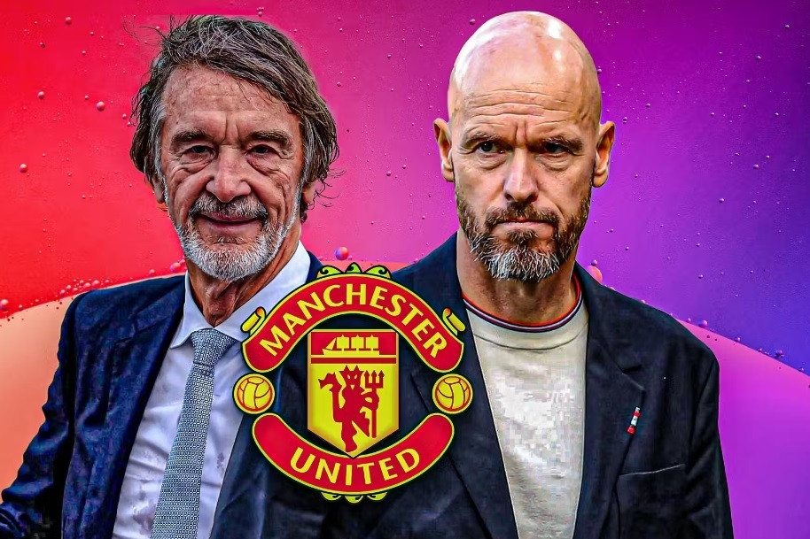 Sir Jim Ratcliffe đặt 3 câu hỏi về tương lai Erik ten Hag tại MU