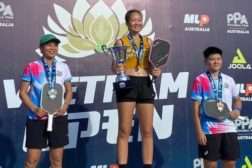 Nữ tay vợt 16 tuổi đoạt HCV tại PPA Tour Australia - Vietnam Open