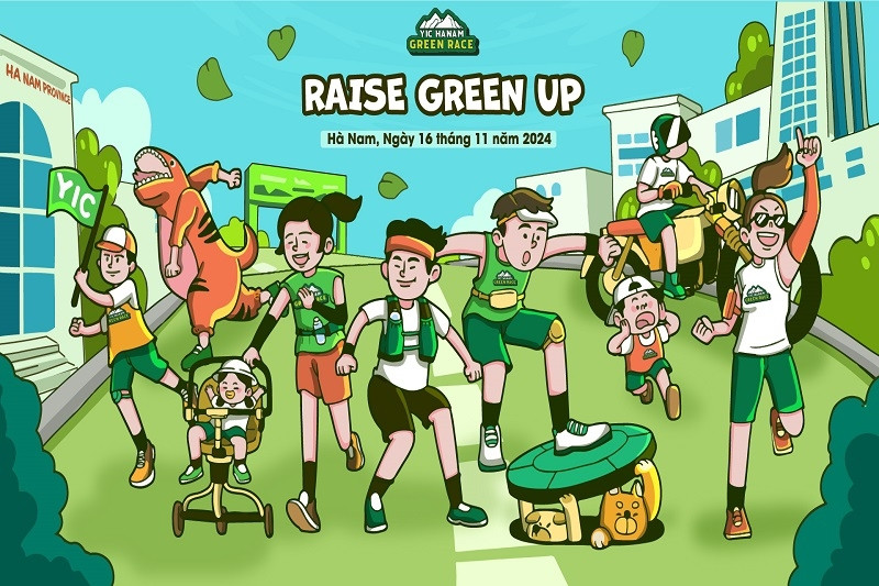 Khởi động giải chạy vì môi trường YIC Hanam Green Race 2024 tại Hà Nam