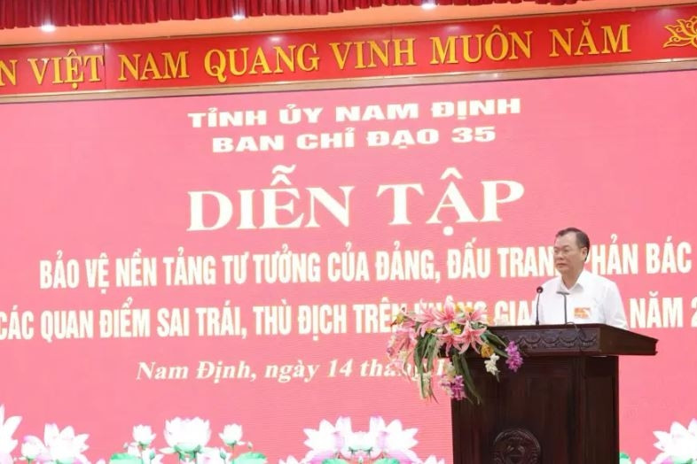 Nam Định đấu tranh với quan điểm sai trái, thù địch trên không gian mạng