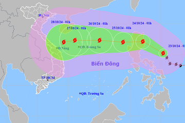 Tin bão Trà Mi mới nhất ngày 23/10 và thời tiết Biển Đông