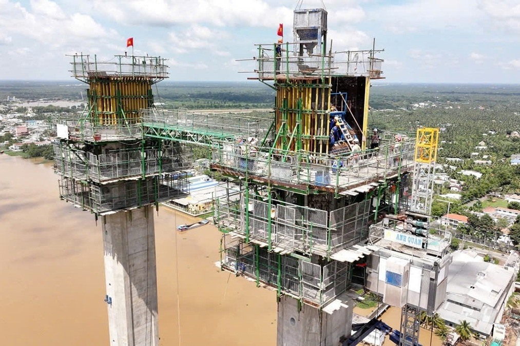 Cầu Rạch Miễu 2 đã xây dựng đến đâu?