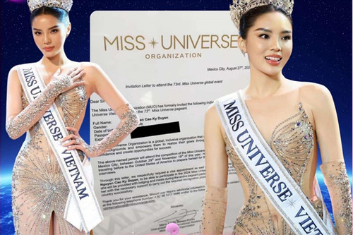 Xôn xao thông tin bất thường trên thư mời Kỳ Duyên thi Miss Universe