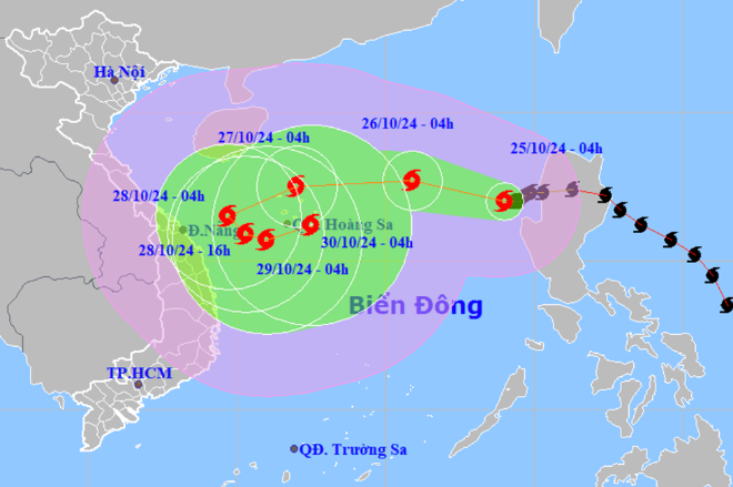 Bão Trà Mi tiếp tục tăng cấp, chuyên gia dự báo mưa lớn ở miền Trung