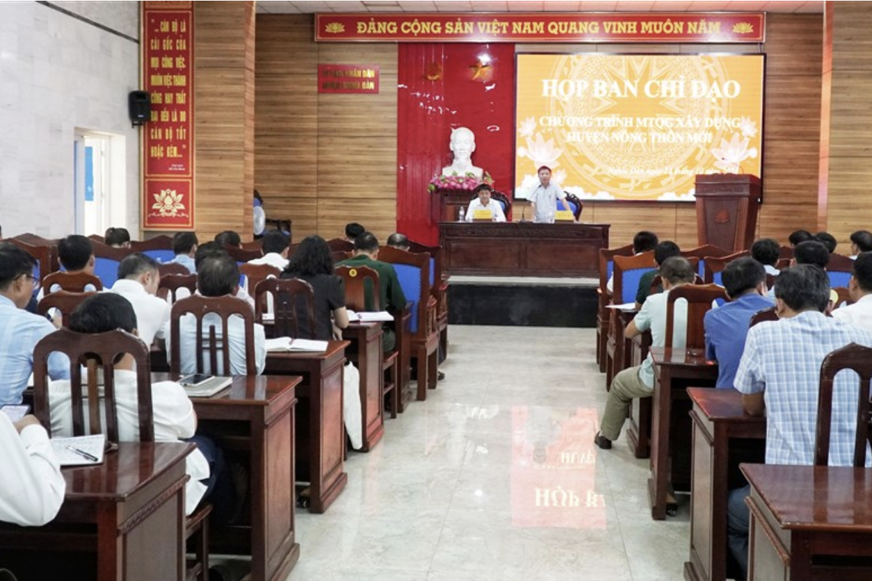 Nghĩa Đàn rà soát thường xuyên việc thực hiện các tiêu chí nông thôn mới