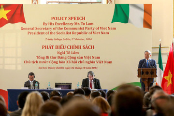 Phát biểu chính sách của Tổng Bí thư, Chủ tịch nước Tô Lâm tại Đại học Trinity Dublin