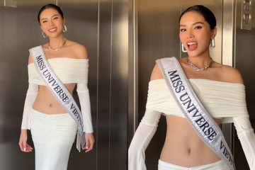 Kỳ Duyên khoe eo táo bạo, đọ sắc cùng dàn thí sinh Miss Universe 2024