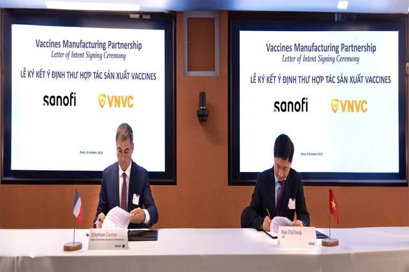 VNVC và Sanofi ký kết tiến tới hợp tác sản xuất vắc xin tại Việt Nam