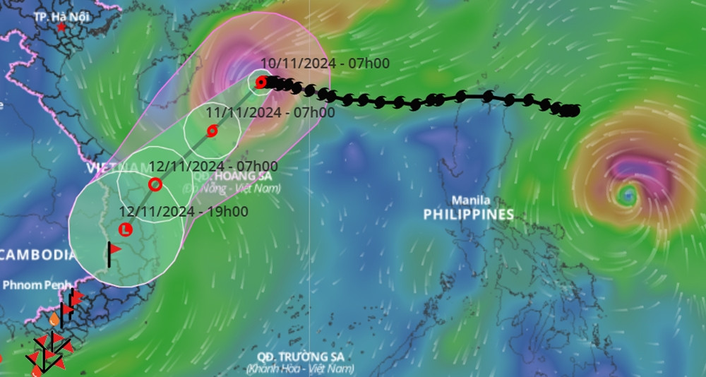 Bão Toraji gần Biển Đông, khả năng trở thành bão số 8 trong 2 ngày tới