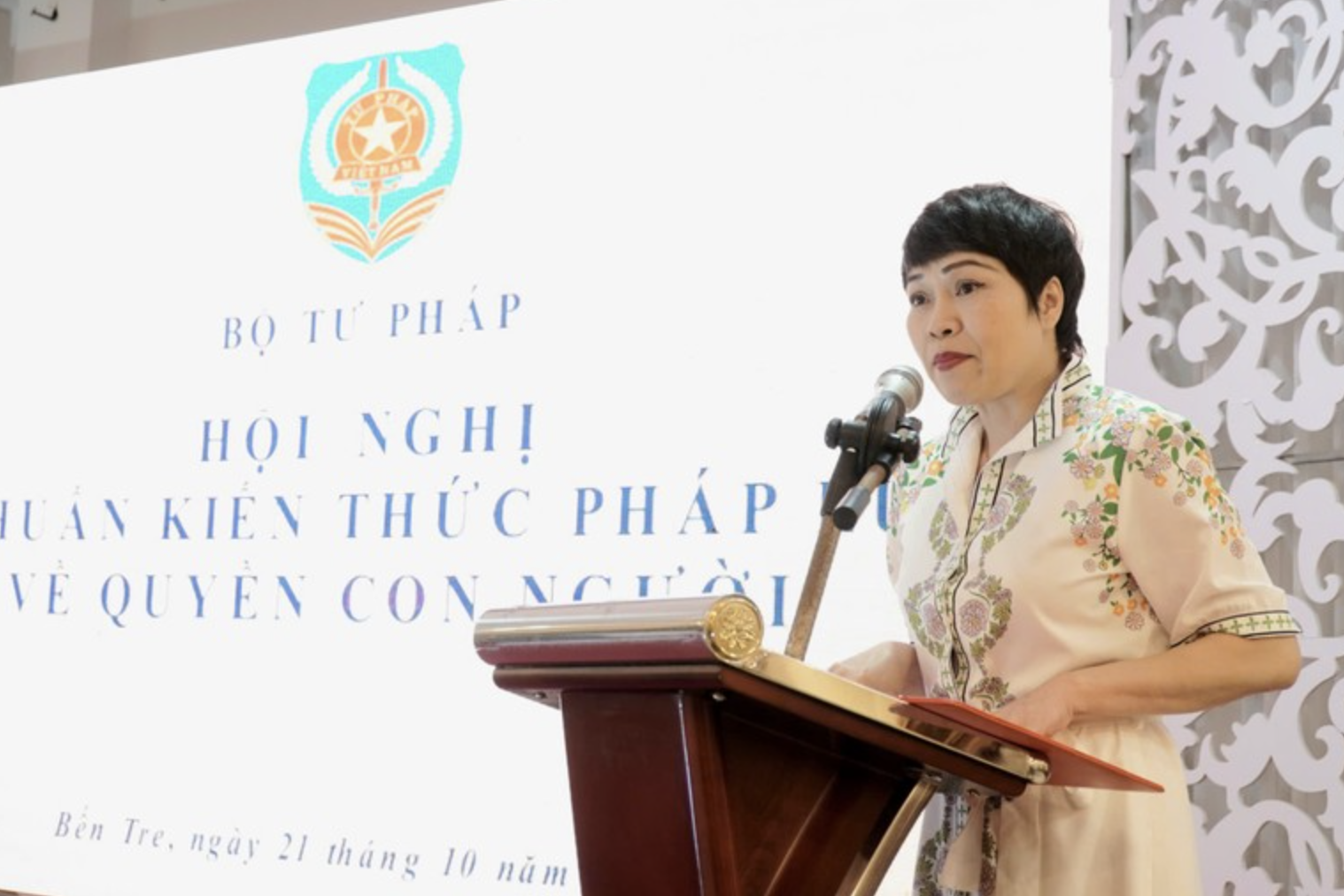 Bến Tre: Hội nghị tập huấn kiến thức pháp luật về quyền con người