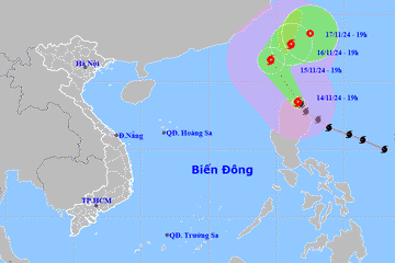 Dự báo thời tiết 15/11/2024: Bão Usagi tiến vào biển Đông, miền Bắc se lạnh