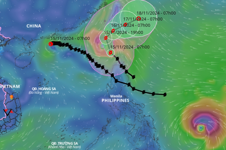 Bão Usagi khả năng vào Biển Đông hôm nay, trở thành bão số 9