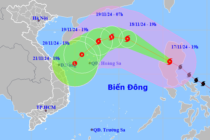 Bão Man-yi giảm 2 cấp, sắp di chuyển vào Biển Đông thành bão số 9