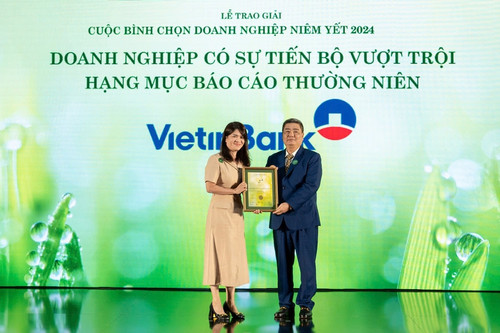 VietinBank giành cú đúp giải thưởng về Báo cáo thường niên tại VLCA 2024