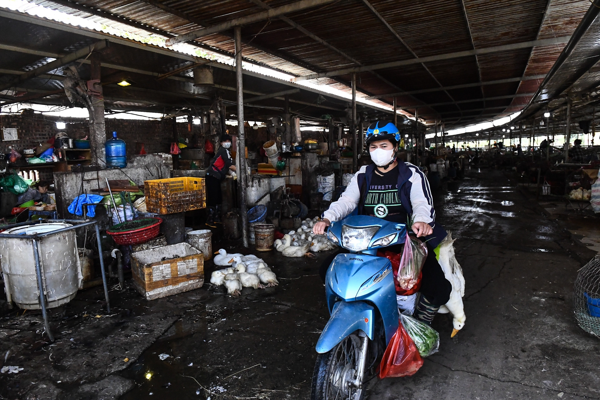 Bên trong 'chợ đầu mối xây trên đất công trình thủy lợi 10 năm không ai biết'