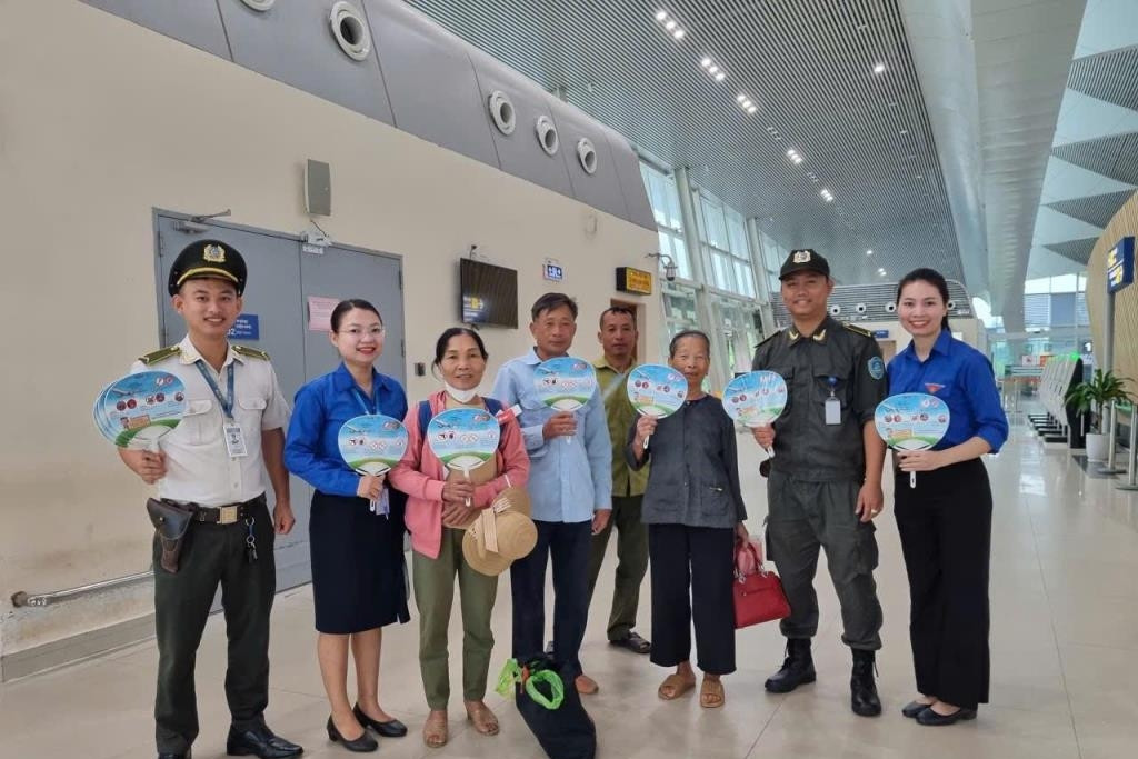 Sân bay Thọ Xuân tuyên truyền pháp luật an ninh hàng không