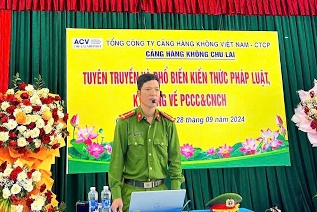 Tuyên truyền về phòng cháy, chữa cháy cho cán bộ, nhân viên hàng không