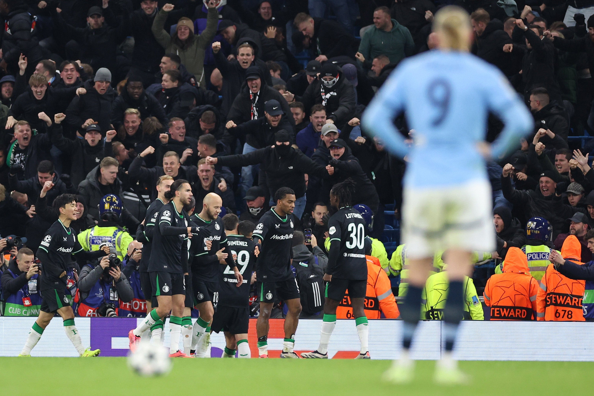 Haaland Man City Feyenoord. EPA