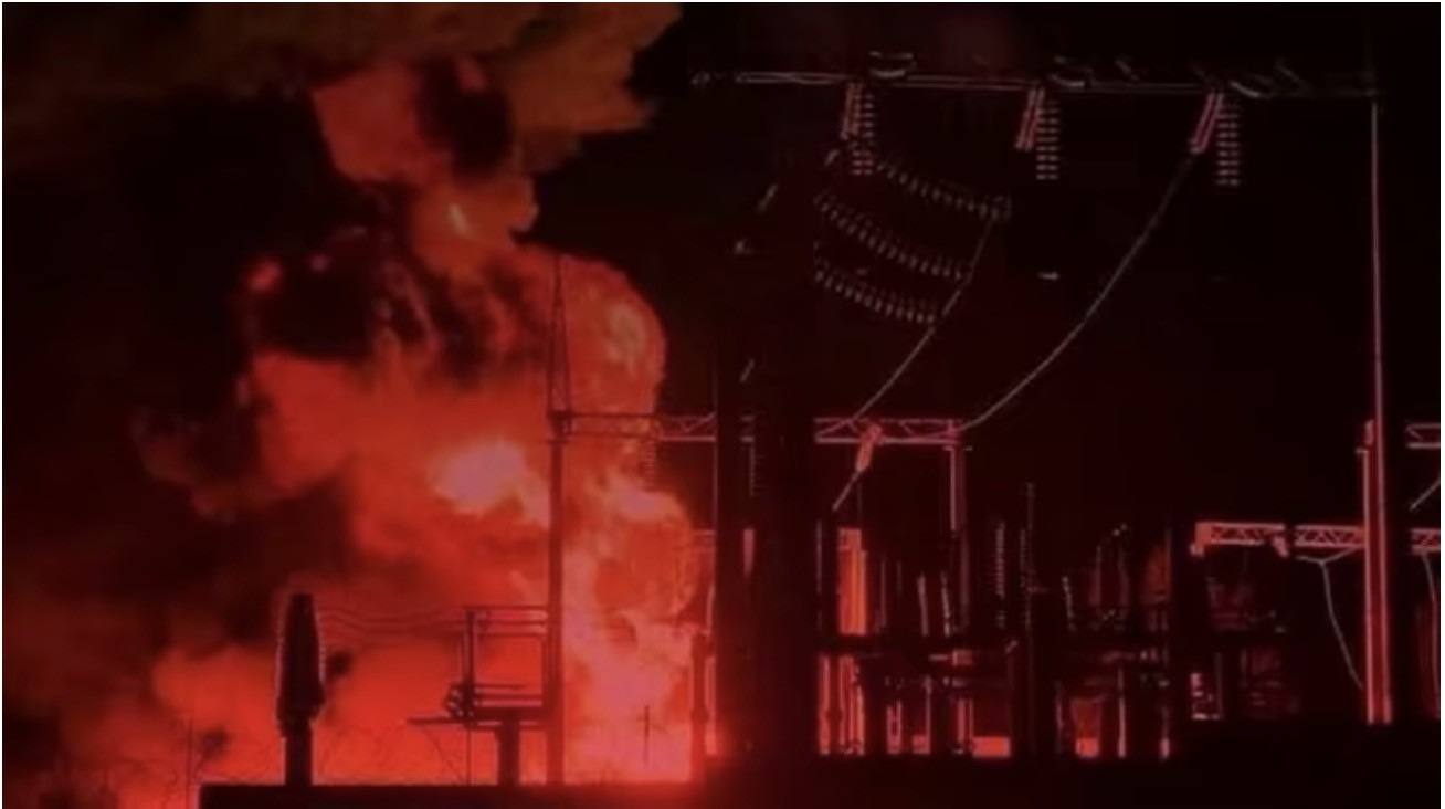 Cơ sở hạ tầng năng lượng Ukraine bị tấn công. Ảnh: Pravda