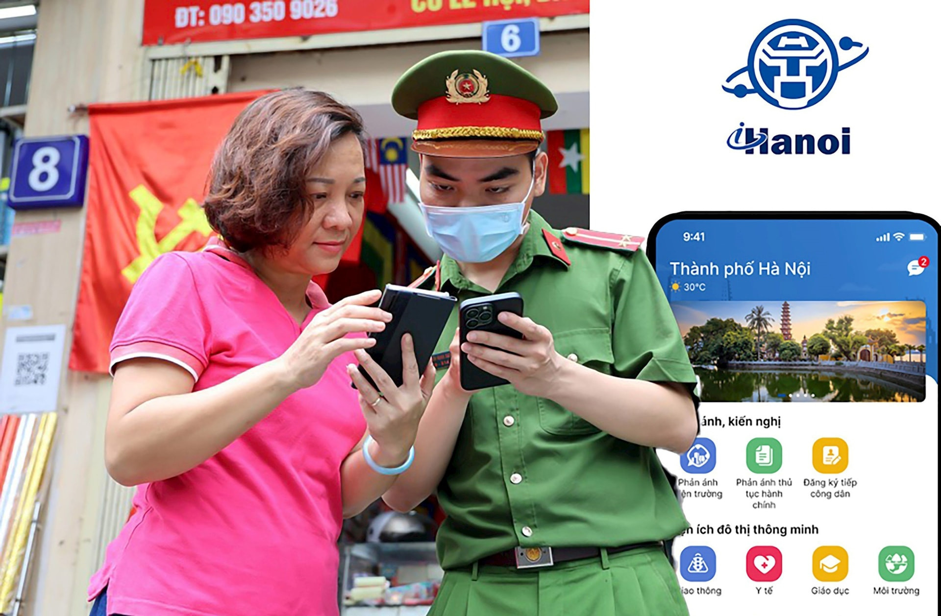 Hướng dẫn người dân cài đặt và sử dụng ứng dụng “Công dân Thủ đô số - iHanoi”.