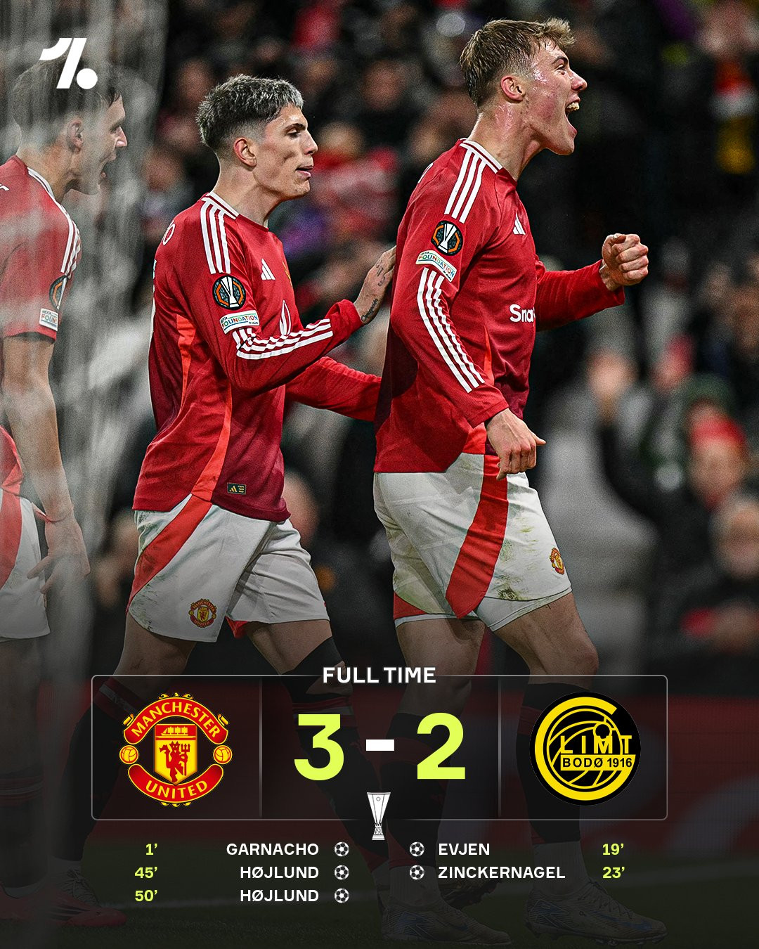 Hojlund bùng nổ, MU thắng trận ra mắt sân Old Trafford của Amorim MU Bodo