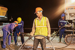 Thi công xuyên đêm trên đại công trường sân bay Long Thành