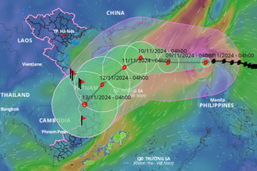 Tin bão mới nhất 8/11: Bão Yinxing vào Biển Đông thành bão số 7, giật cấp 17