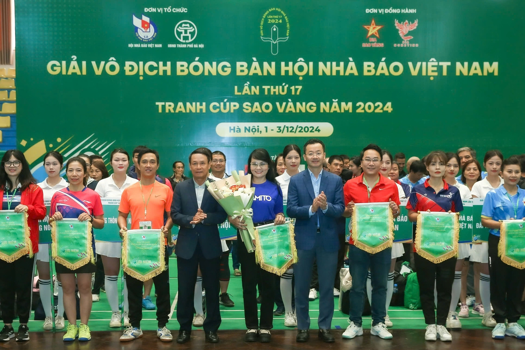 Gần 200 VĐV dự giải bóng bàn Hội Nhà báo Việt Nam 2024