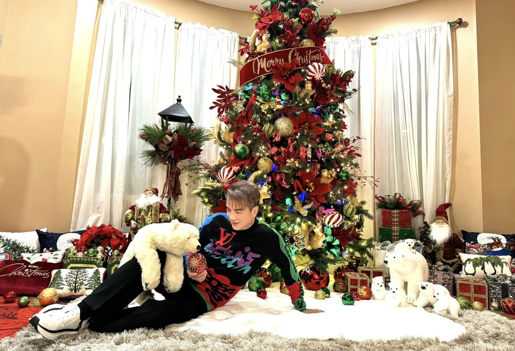 Giữa ồn ào kiện tụng, Đàm Vĩnh Hưng trang hoàng nhà đẹp tại Mỹ đón Noel