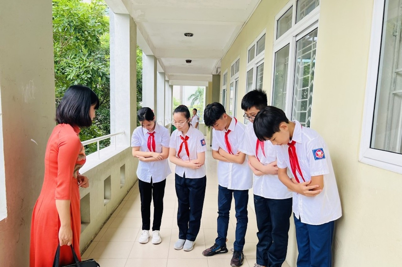 Trường học Hà Nội xây dựng văn hóa học đường bằng thói quen