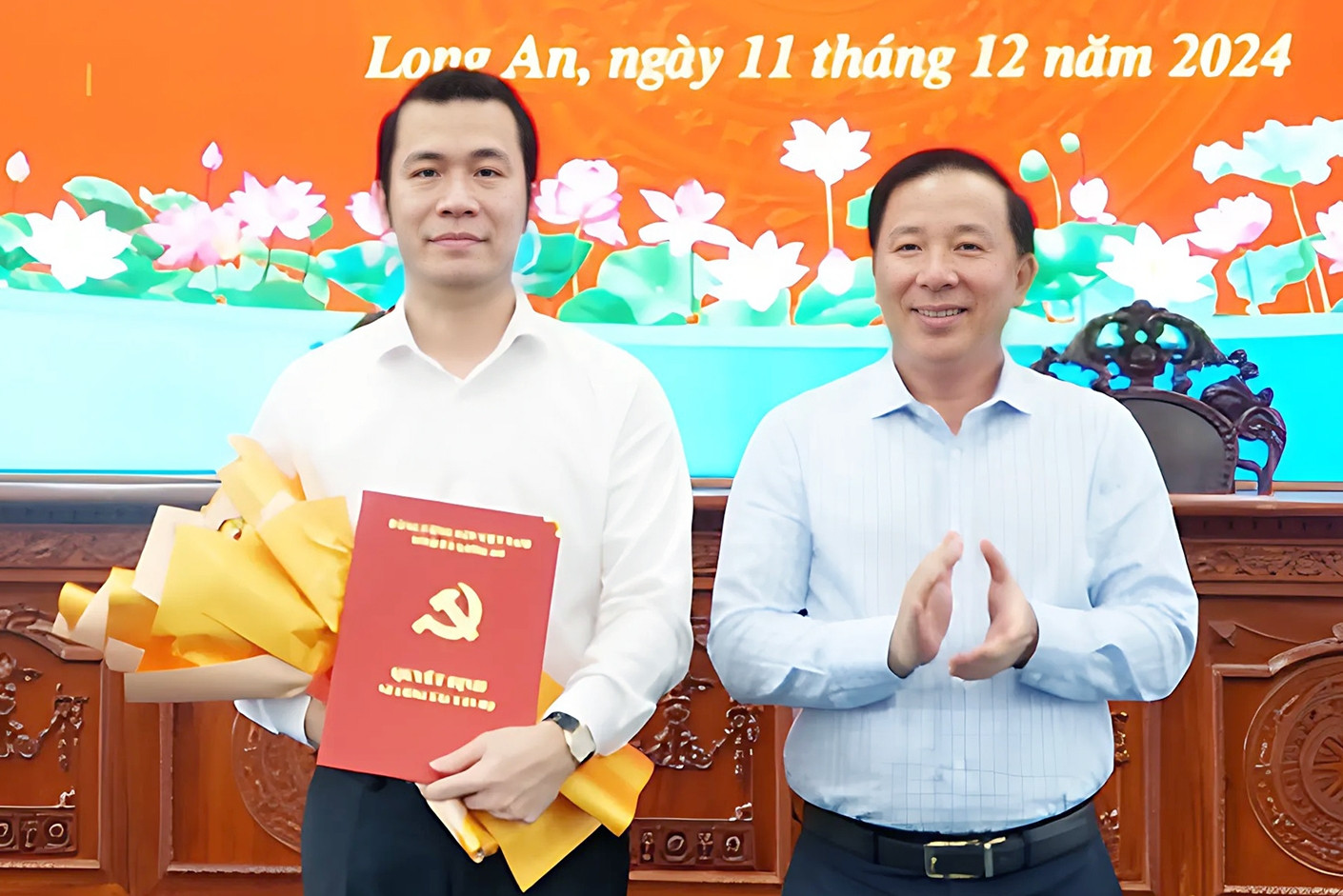 Ông Trương Tấn Sơn được điều động làm Phó Bí thư huyện Mộc Hóa, Long An