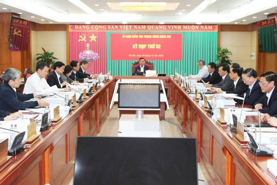 Ủy ban Kiểm tra Trung ương xem xét kết quả kiểm tra kê khai tài sản lãnh đạo 3 tỉnh thành