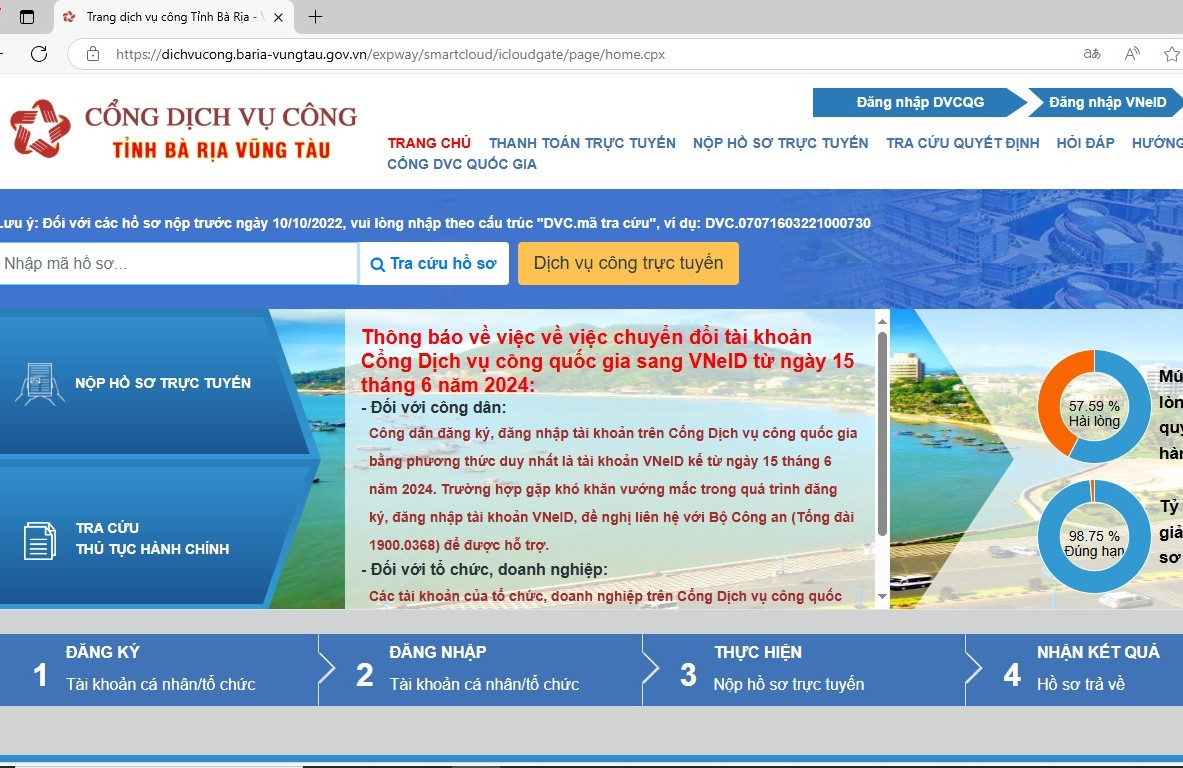 ‘Xanh hóa’ các dịch vụ công trực tuyến tại Bà Rịa - Vũng Tàu