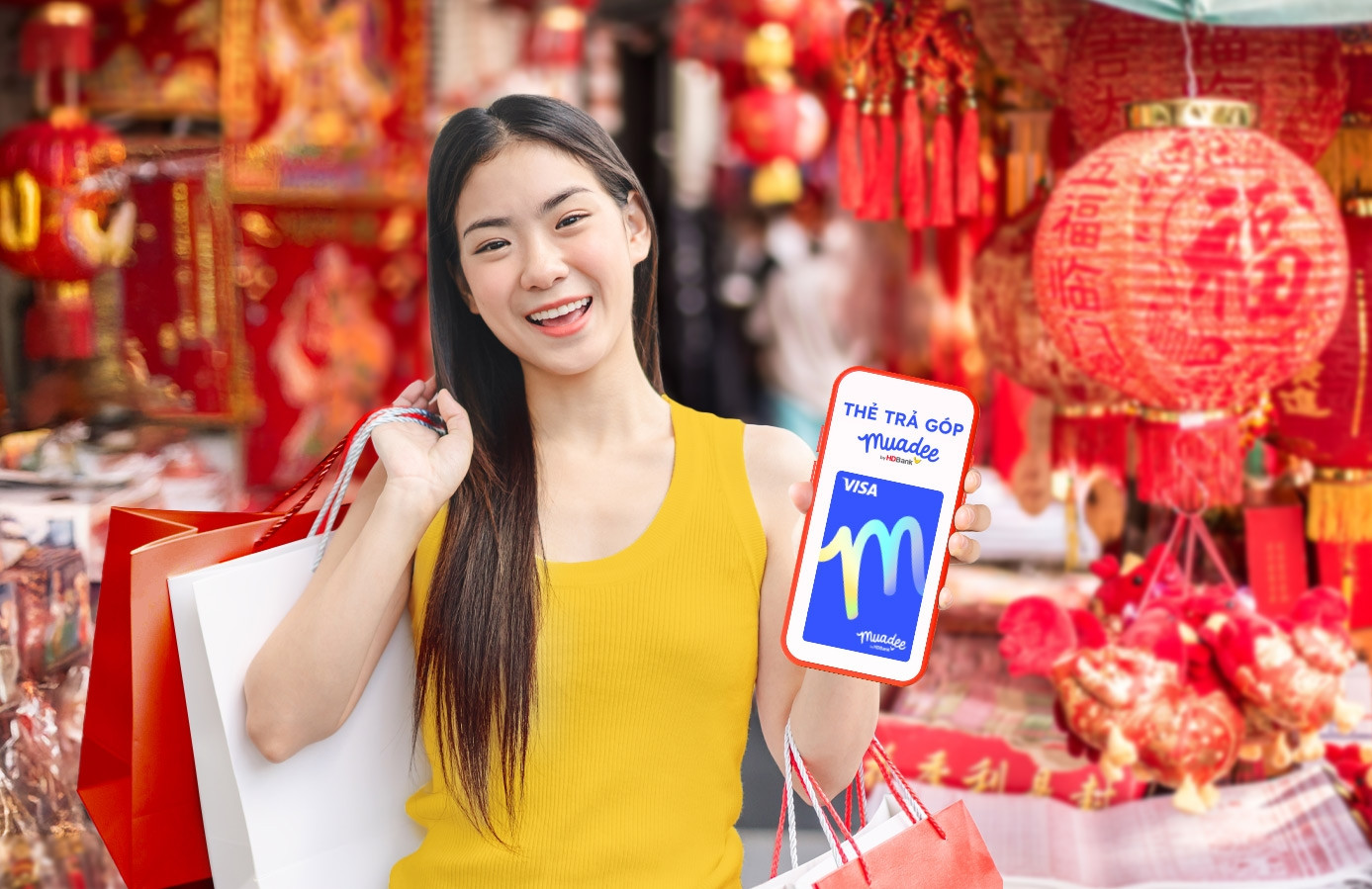 Ví không ‘dày’, Tết vẫn đủ đầy với thẻ trả góp Muadee by HDBank