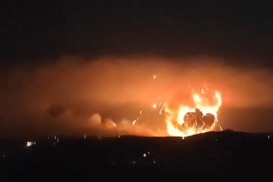 Video Israel không kích, cảng Syria chứng kiến vụ nổ lớn nhất trong hơn 10 năm