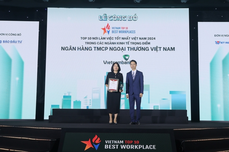 Vietcombank vào top nhà tuyển dụng được ưa thích và nơi làm việc tốt nhất