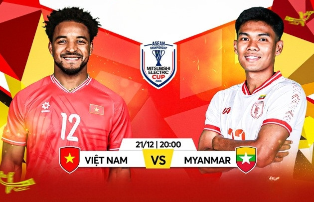 Link xem trực tiếp bóng đá Việt Nam đấu với Myanmar: Bảng B AFF Cup 2024